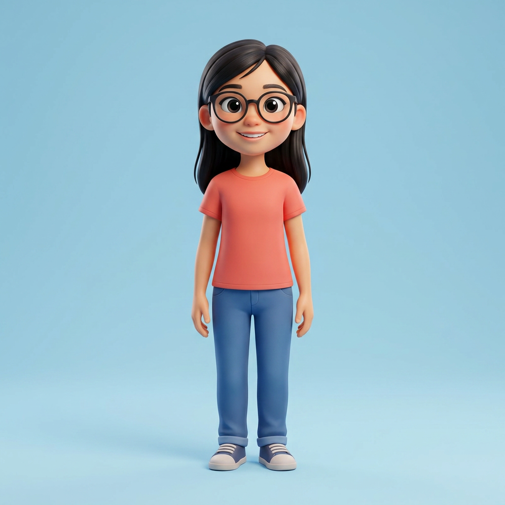 Maya as a storybook character